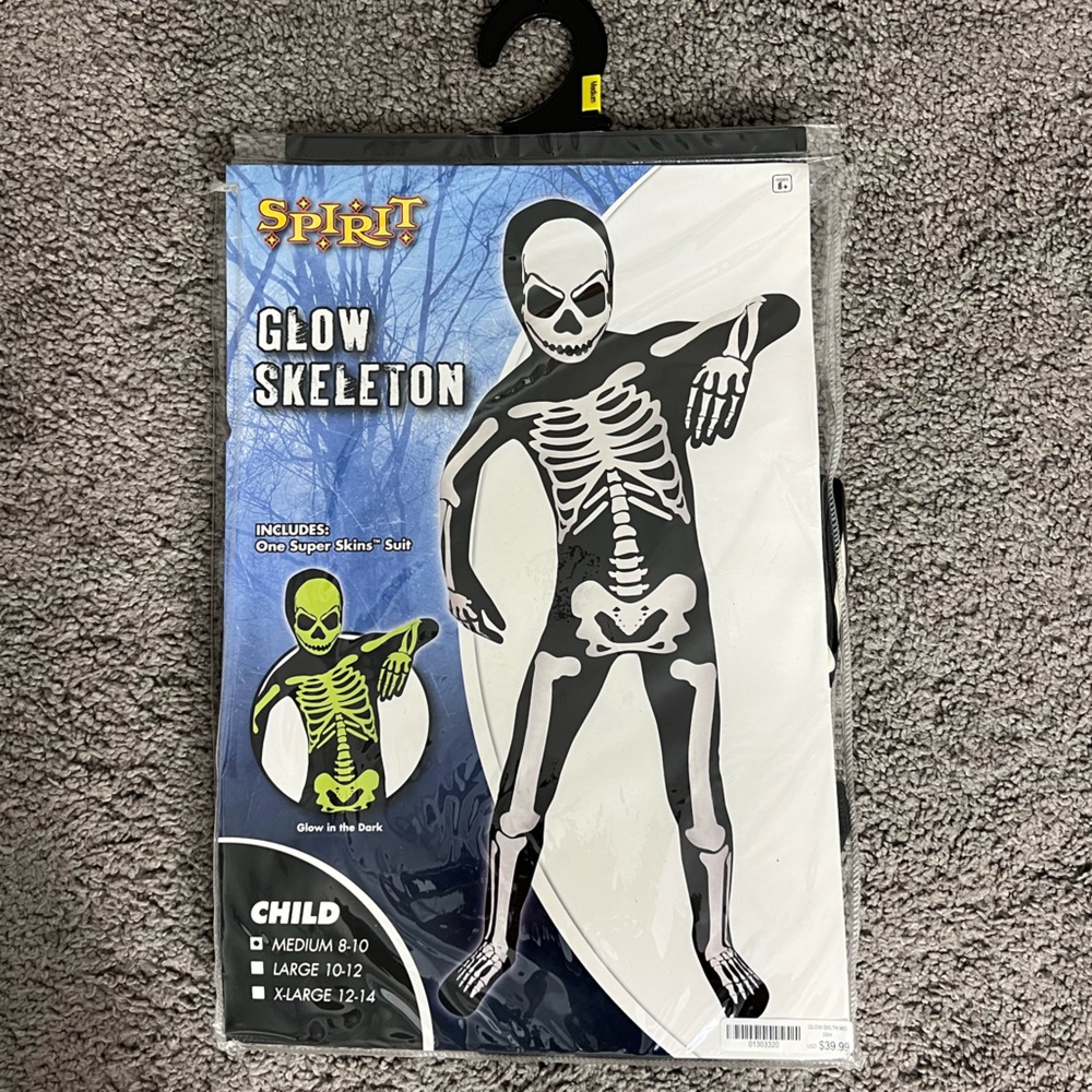 Glow Skeleton Costume